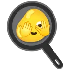 face with peeking eye + cooking