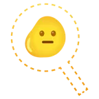 dotted line face + cooking