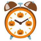 Wecker + Halloweenkürbis