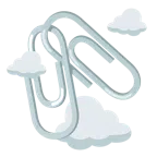 Wolke + verhakte Büroklammern
