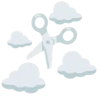 Wolke + Schere