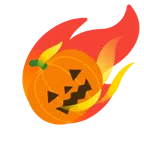 Komet + Halloweenkürbis
