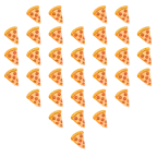 palo de corazones + pizza