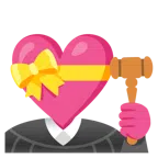 bilancia a doppio piatto + cuore con fiocco