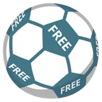 pallone da calcio + pulsante FREE
