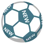 pallone da calcio + pulsante NEW