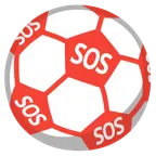 pallone da calcio + pulsante SOS