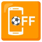 pallone da calcio + cellulare spento