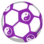 pallone da calcio + Yin e Yang