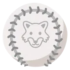 palla da baseball + lupo