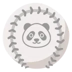 palla da baseball + panda