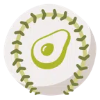 palla da baseball + avocado