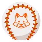 palla da baseball + volpe