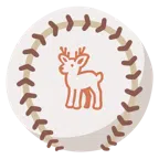 palla da baseball + cervo