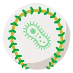 palla da baseball + microbo