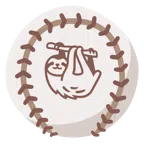 palla da baseball + bradipo