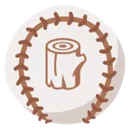 palla da baseball + legna