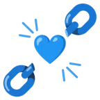 catene + cuore blu
