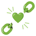 catene + cuore verde