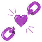 catene + cuore viola