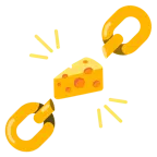 catene + fetta di formaggio