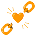 catene + cuore arancione