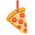 rotes Ausrufezeichen + Pizza