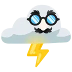 Wolke mit Blitz + verkleidet