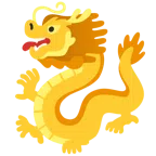 Drache + gelbes Herz