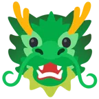 Drache + grinsendes Gesicht