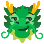 Drache + süffisant lächelndes Gesicht