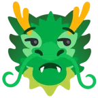 Drache + verstimmtes Gesicht