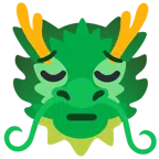 Drache + nachdenkliches Gesicht