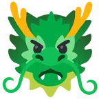 Drache + verärgertes Gesicht