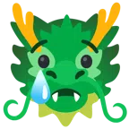 Drache + weinendes Gesicht