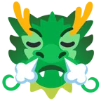 Drache + schnaubendes Gesicht