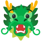 Drache + qualvolles Gesicht