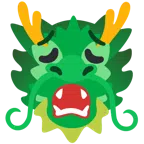 Drache + erschöpftes Gesicht