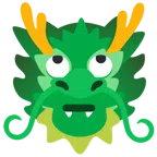 Drache + Augen verdrehendes Gesicht