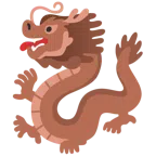 Drache + braunes Herz