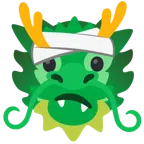 Drache + Gesicht mit Kopfverband