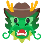 Drache + Gesicht mit Cowboyhut