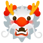 Drache + Clown-Gesicht