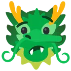 Drache + lügendes Gesicht