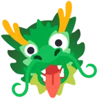 Drache + irres Gesicht