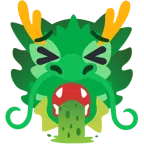 Drache + kotzendes Gesicht