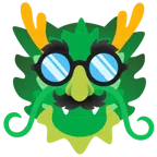 Drache + verkleidet
