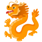 Drache + oranges Herz