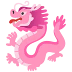 Drache + pinkes Herz