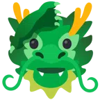Drache + salutierendes Gesicht